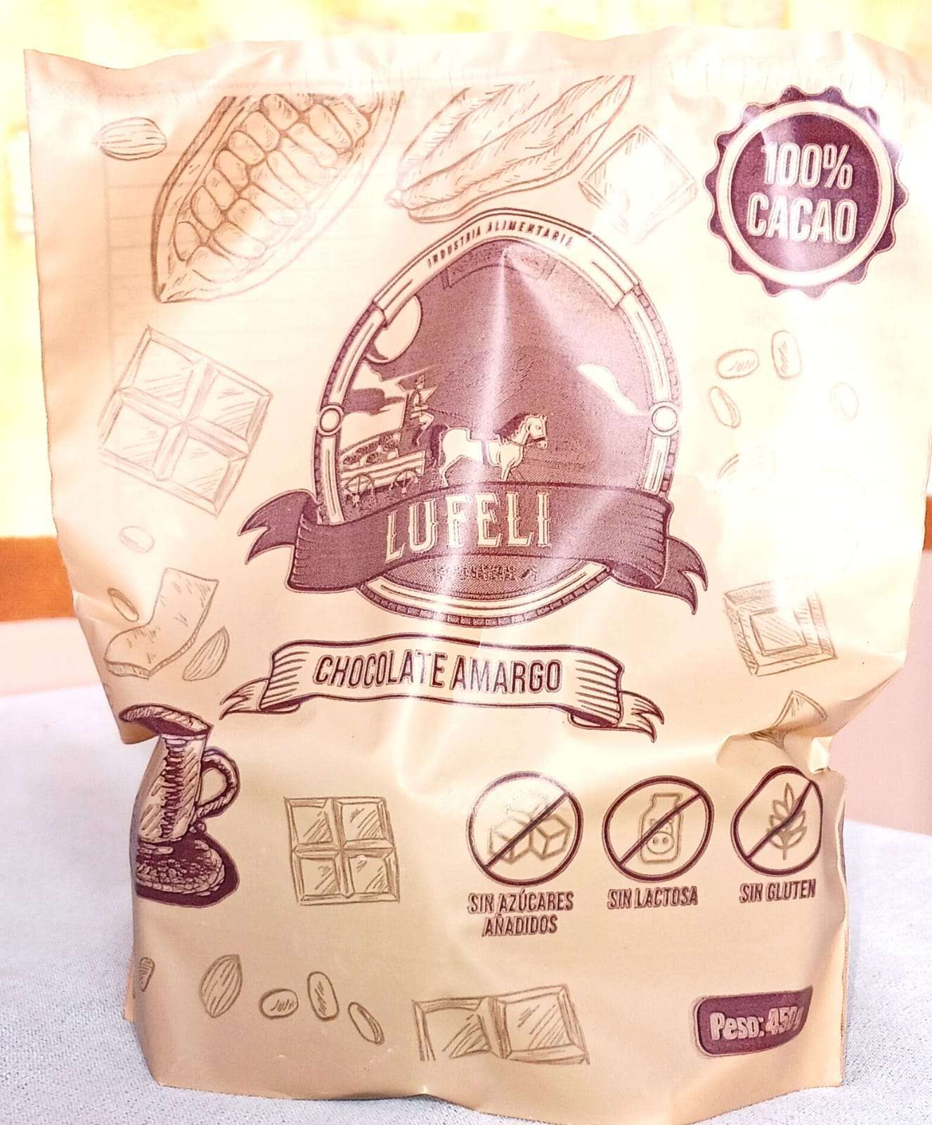 Chocolate amargo 450g